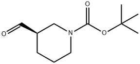 (R)-1-BOC-3-哌啶甲醛 结构式