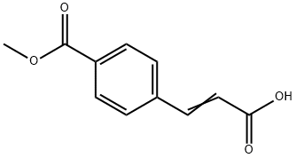 1-methyl 4-(2-carboxyvinyl)benzoate  Structure