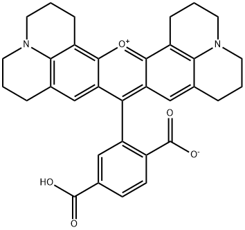 6′-カルボキシ-X-ローダミン 化学構造式