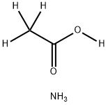 酢酸アンモニウム‐D7 化学構造式