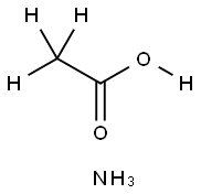 酢酸アンモニウム‐D7 化学構造式