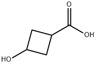 3-ヒドロキシシクロブタンカルボン酸(CIS-,TRANS-混合物) 化学構造式