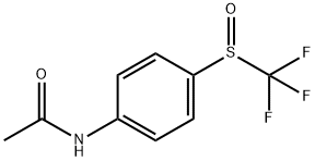 4-Acetamidophenyl trifluoromethyl sulphoxide 结构式
