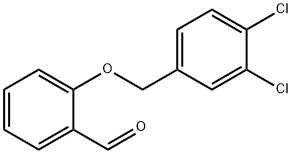 2-[(3,4-ジクロロベンジル)オキシ]ベンズアルデヒド 化学構造式