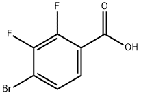 4-ブロモ-2,3-ジフルオロ安息香酸 化学構造式