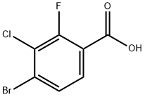 4-Bromo-3-chloro-2-fluorobenzoic acid Structure