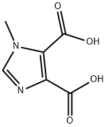 1-メチル-1H-イミダゾール-4,5-ジカルボン酸 化学構造式