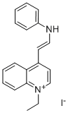 4-(2-ANILINOVINYL)-1-ETHYLQUINOLINIUM IODIDE Structure