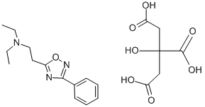 5-[2-(DIETHYLAMINO)ETHYL]-3-PHENYL-1,2,4-OXADIAZOLE CITRATE SALT Structure