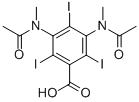 2,4,6-TRIIODO-3,5-BIS(N-METHYLACETAMIDO)BENZOIC ACID Structure