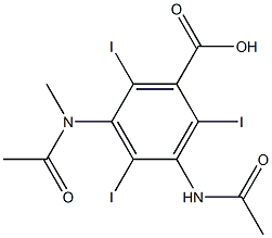メトリゾ酸 化学構造式