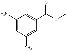 3,5-ジアミノ安息香酸メチル 化学構造式