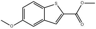 5-甲氧基苯并[B]噻吩-2-甲酸甲酯, 19492-99-0, 结构式