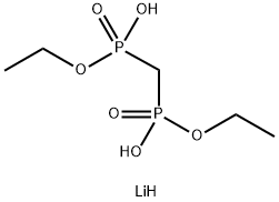 DIETHYL METHYLENEBISPHOSPHONATE-P,P'-DILITHIUM SALT 结构式
