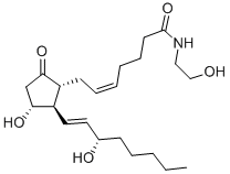 プロスタグランジンE2エタノールアミド-D4 化学構造式