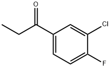 3'-CHLORO-4'-FLUOROPROPIOPHENONE Struktur