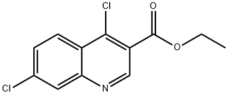 ETHYL 4,7-DICHLOROQUINOLINE-3-CARBOXYLATE Struktur
