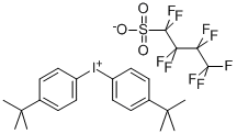 Bis(4-tert-butylphenyl)iodonium perfluoro-1-butanesulfonate Struktur