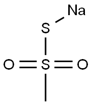 メタンスルホノチオ酸S-ナトリウム 化学構造式