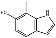 7-甲基-1H-吲哚-6-醇,19500-06-2,结构式