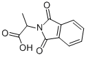 1,3-ジヒドロ-α-メチル-1,3-ジオキソ-2H-イソインドール-2-酢酸 化学構造式