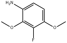 3-Fluoro-2,4-dimethoxyaniline Struktur