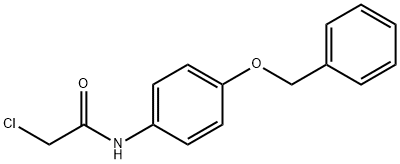N-(4-BENZYLOXY-PHENYL)-2-CHLORO-ACETAMIDE 化学構造式