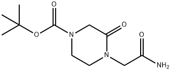 tert-butyl 4-(2-amino-2-oxoethyl)-3-oxopiperazine-1-carboxylate Structure
