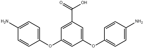 3,5-二(4-氨基苯氧基)苯甲酸, 195189-45-8, 结构式