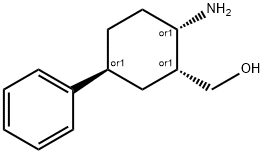2-顺式-羟甲基-4-反式-苯基-1-环己胺, 195190-88-6, 结构式