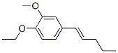 Benzene, 1-ethoxy-2-methoxy-4-(1-pentenyl)-, (E)- (9CI) Structure