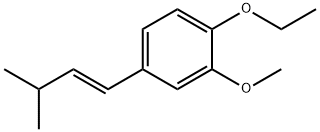 Benzene, 1-ethoxy-2-methoxy-4-(3-methyl-1-butenyl)-, (E)- (9CI) Struktur
