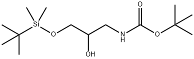 tert-butyl 3-(tert-butyldimethylsilyloxy)-2-hydroxypropylcarbamate Structure