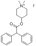 4-二苯乙酰氧基-N-甲基-哌啶甲碘化物, 1952-15-4, 结构式