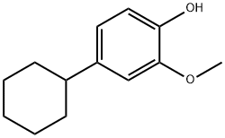 2-メトキシ-4-シクロヘキシルフェノール 化学構造式