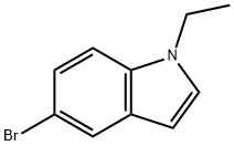 5-ブロモ-1-エチル-1H-インドール 化学構造式