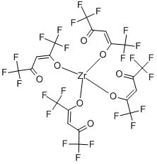 ZIRCONIUM HEXAFLUOROACETYLACETONATE Struktur
