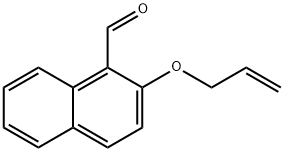 2-(アリルオキシ)-1-ナフトアルデヒド 化学構造式