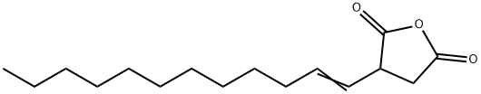 3-(1-ドデセニル)-3,4-ジヒドロフラン-2,5-ジオン 化学構造式