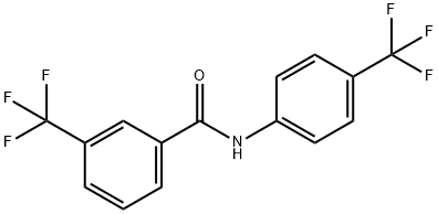 N-(4-TRIFLUOROMETHYL)PHENYL-3-TRIFLUOROMETHYLBENZAMIDE 结构式