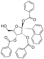 .beta.-D-Ribofuranoside, 1-naphthalenyl, tribenzoate Struktur