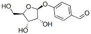 Benzaldehyde, 4-(.beta.-D-ribofuranosyloxy)- Structure