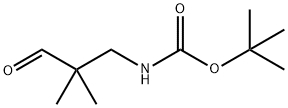 Carbamic acid, (2,2-dimethyl-3-oxopropyl)-, 1,1-dimethylethyl ester (9CI) Struktur