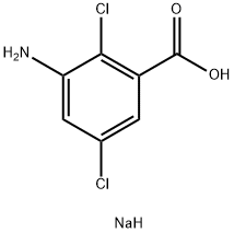 sodium 3-amino-2,5-dichloro-benzoate Struktur