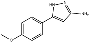 3-(4-甲氧基苯基)-1H-吡唑-5-胺, 19541-95-8, 结构式