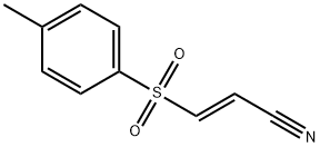 (E)-3-(p-トルエンスルホニル)アクリロニトリル 化学構造式