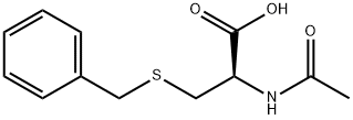 S-ベンジル-N-アセチル-L-システイン 化学構造式