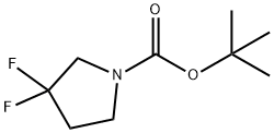 1-BOC-3,3-二氟吡咯烷,195447-25-7,结构式