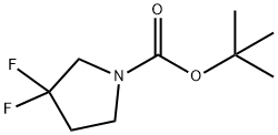 1-BOC-3,3-DIFLUOROPYRROLIDINE Structure