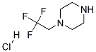 1-(2,2,2-三氟乙基)哌嗪盐酸盐,195447-63-3,结构式